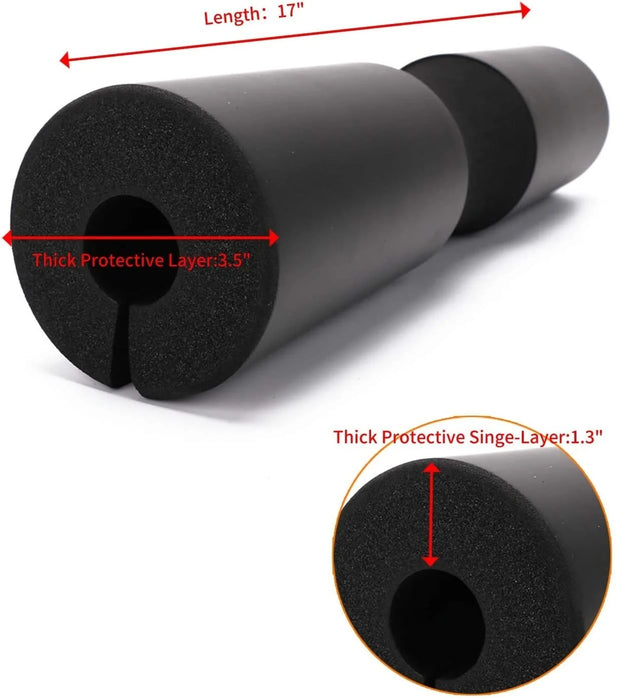 Anti-Slip Barbell Pad for Squats, Hip Thrusts & Gym Training