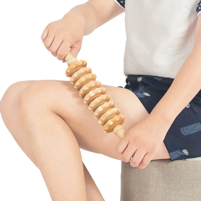 Wooden Fascia Massage Roller for Body Relaxation