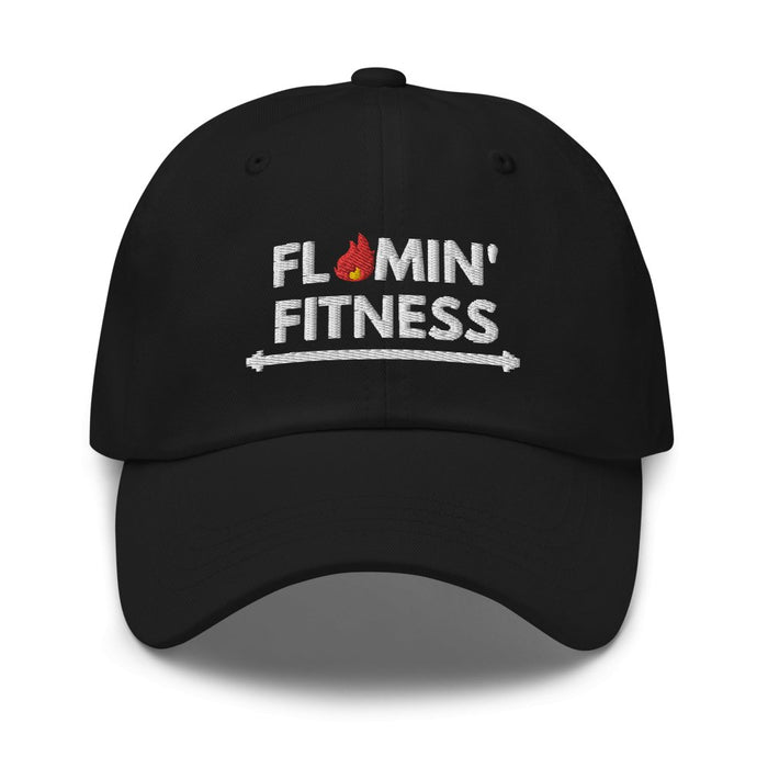 Black Baseball Cap - Flamin' Fitness