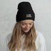 Black Cuffed Beanie - Flamin' Fitness