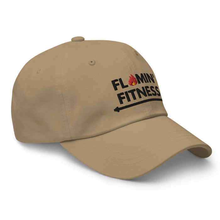 Khaki Baseball Cap - Flamin' Fitness