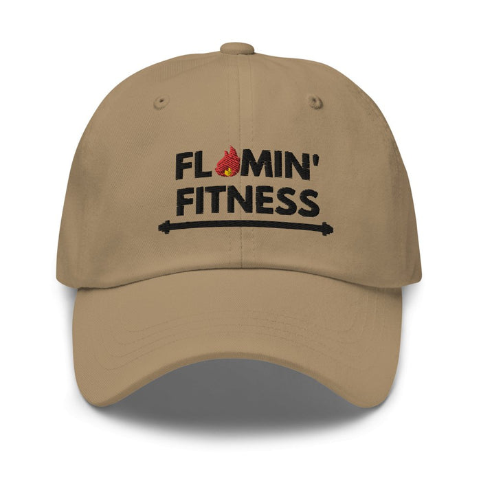 Khaki Baseball Cap - Flamin' Fitness