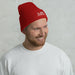 Red Cuffed Beanie - Flamin' Fitness